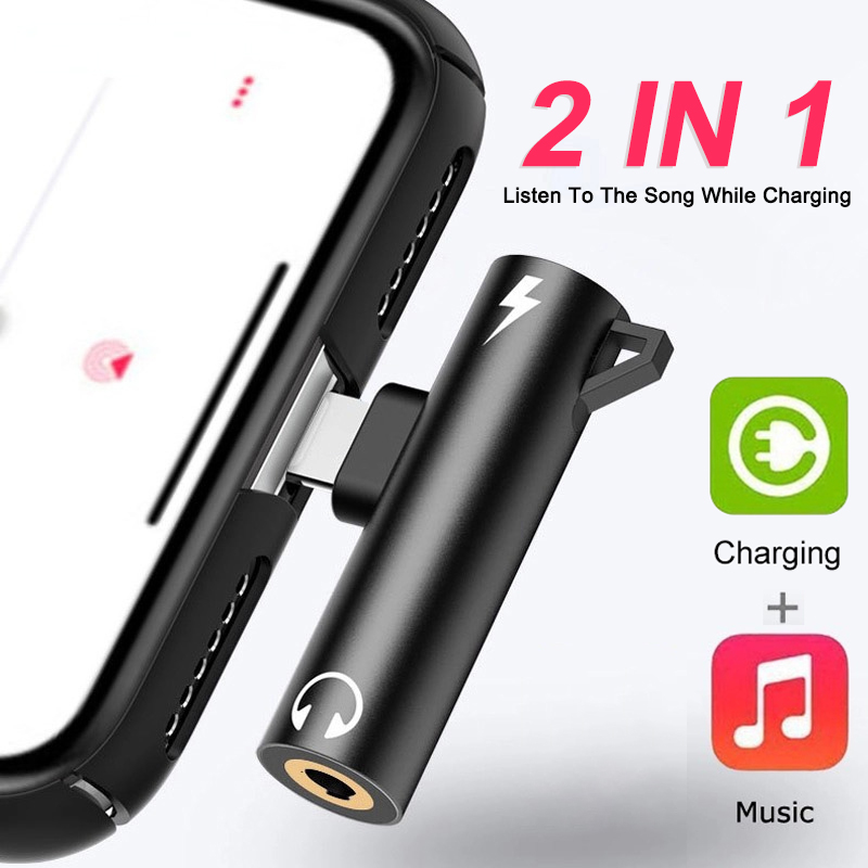 Wired Earphone Lightning - Adapter audio i ładowania 2 w