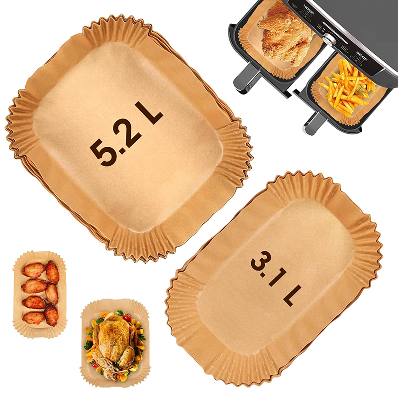 Hotwav Tablet Accessories - Prostokątne papierowe wkładki do frytownicy Tefal