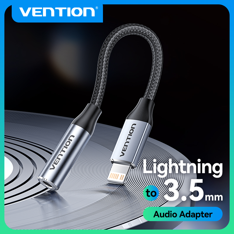 Wired Earphone Lightning - Adapter słuchawkowy Vention DAC Lightning na