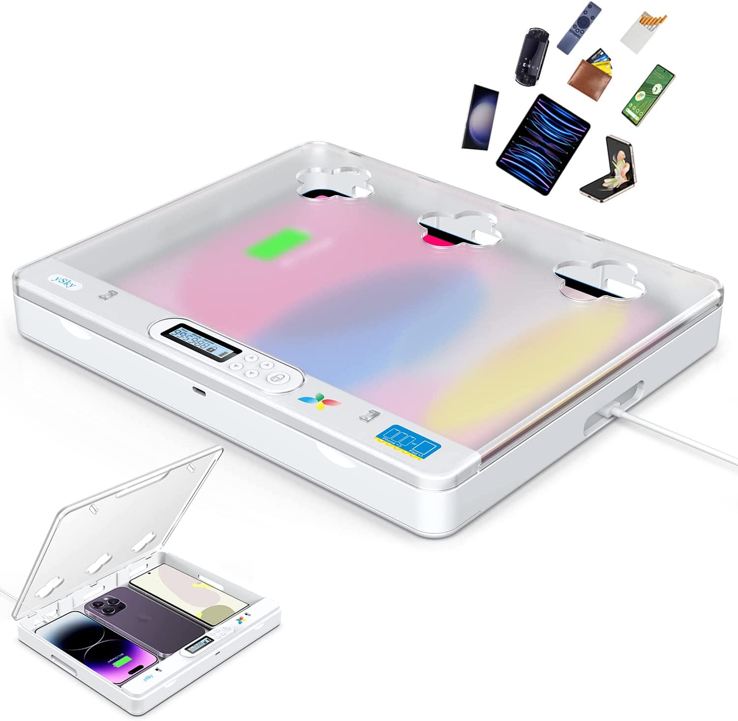Toddler Tablet Accessories - Pudełko z blokadą czasową na iPada,