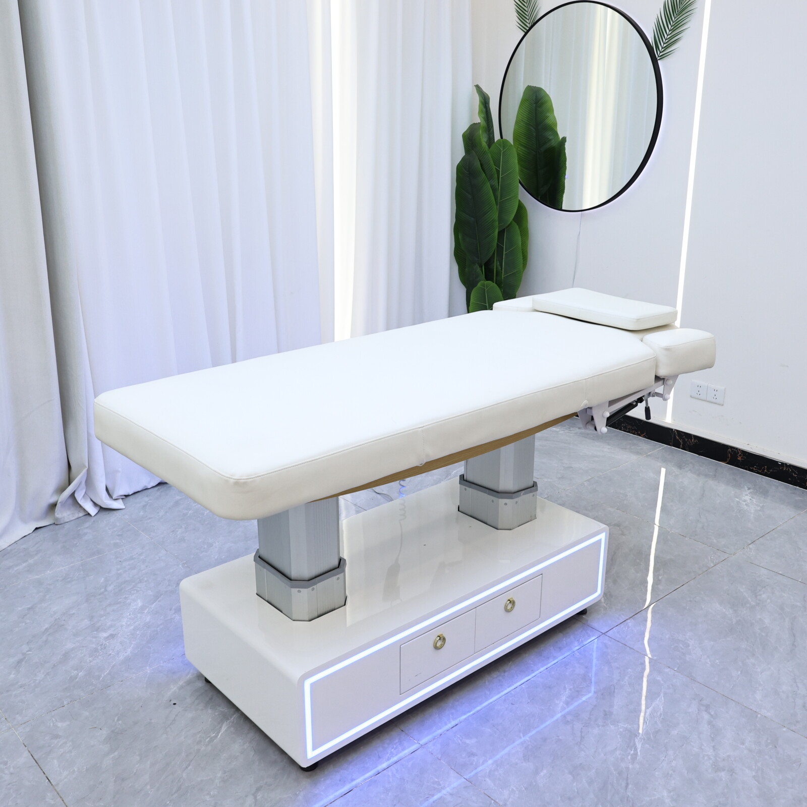 Massage Table Accessories Uk - Elektryczne łóżko kosmetyczne z regulacją wysokości,