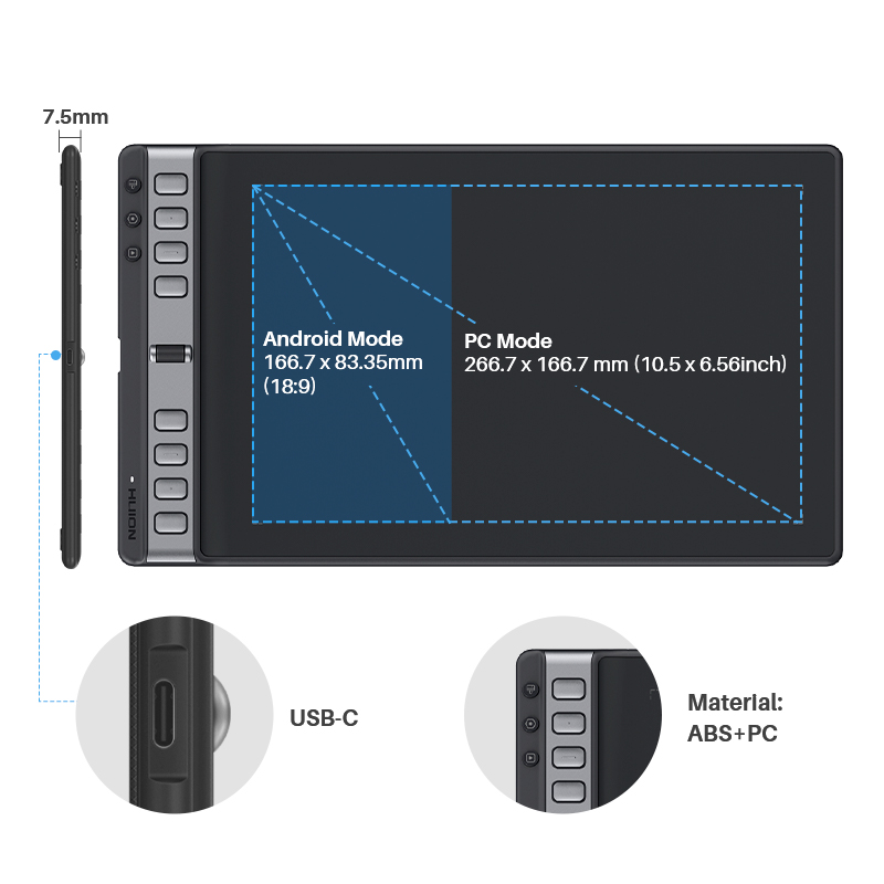 Tablet graficzny Huion Inspiro – Graphic Tablet Accessories recenzja i cena