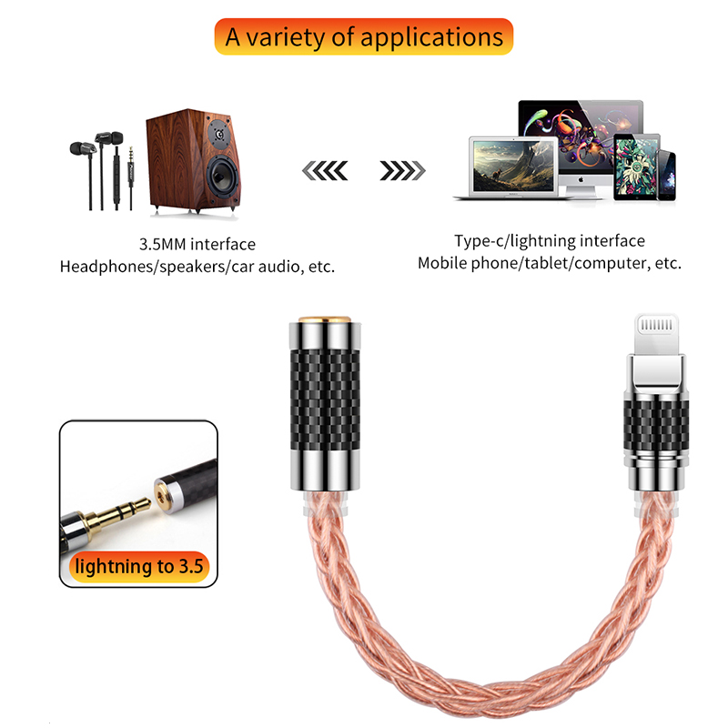 YYTCG typ-C do 2.5/3.5/4.4mm A – Wired Earphone Lightning recenzja i cena