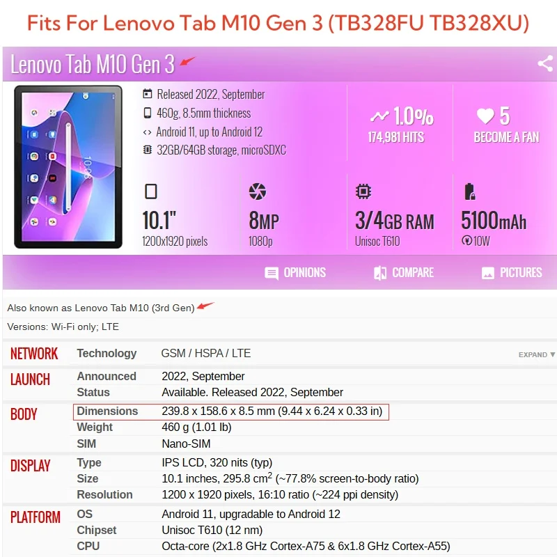 Etui Capa na Lenovo Tab M10 3r – Lenovo Tablet With Accessories recenzja i cena