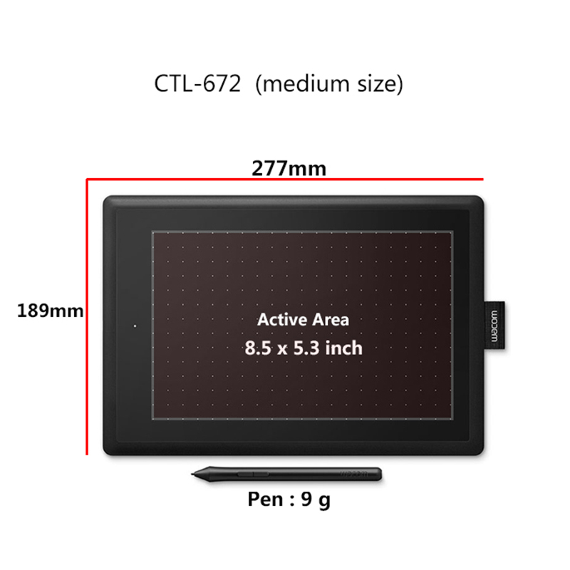 Wacom CTL-672 10.9x7.4 Ins Tab – Graphic Tablet Accessories recenzja i cena
