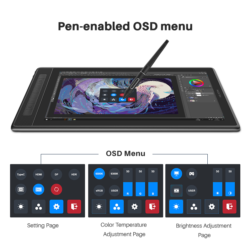 HUION KAMVAS Pro 16 2.5K QHD T – Huion Tablet Accessories recenzja i cena
