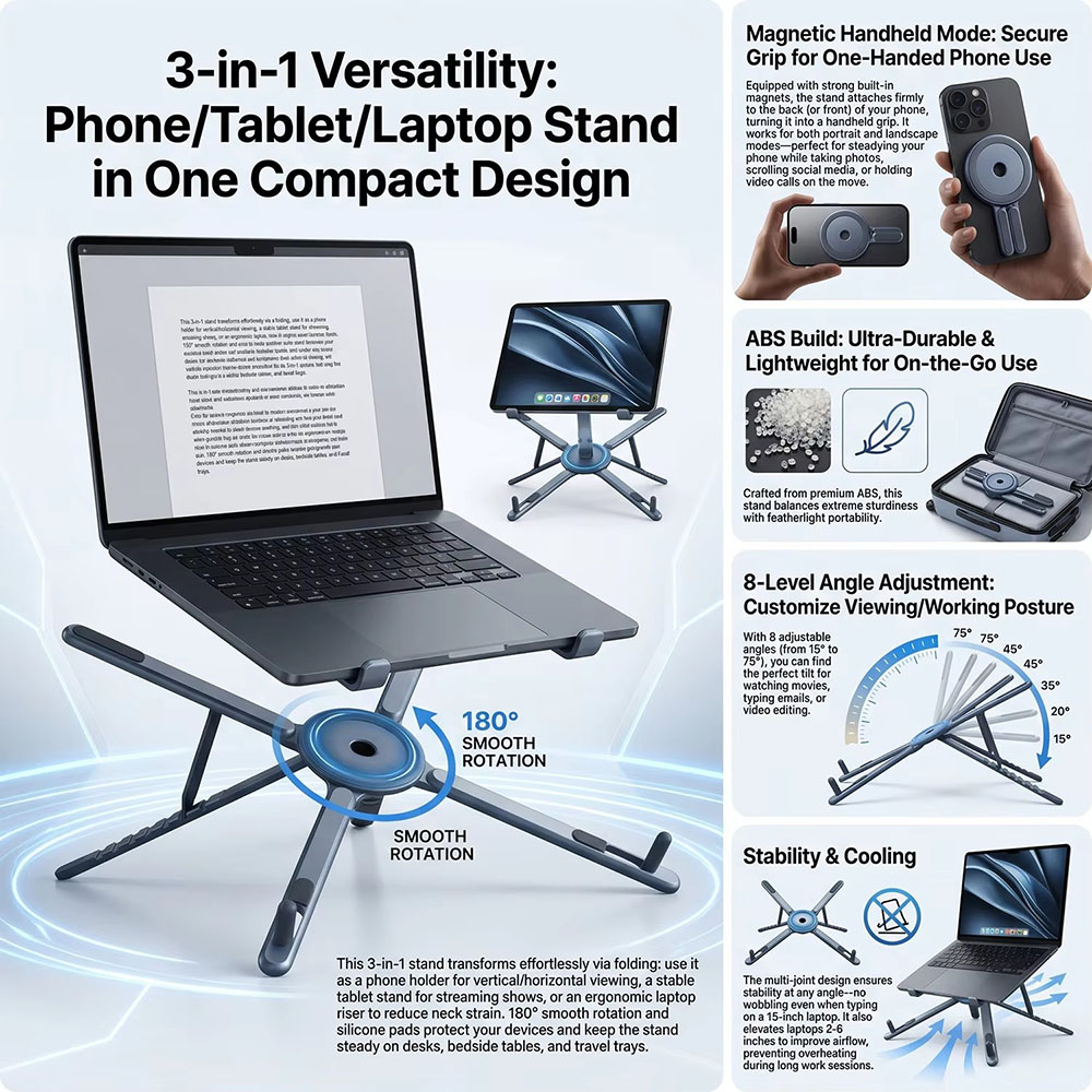 Przenośny magnetyczny uchwyt n – Tablet Ipad Accessories recenzja i cena